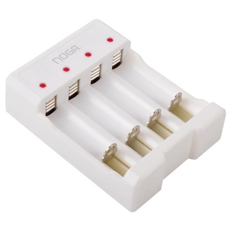 Cargador USB para 4 Pilas Recargables