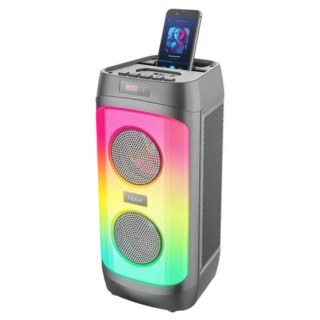 Parlante Portable Inalámbrico BT con Karaoke & LEDS