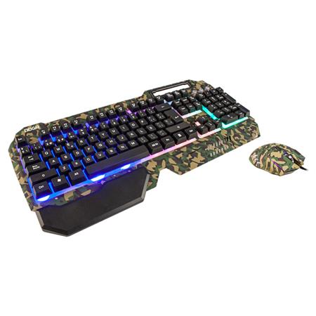 Combo Gamer Retroiluminado Camouflage