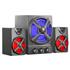 Parlantes Multimedia 2.1 con LEDS