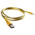 Cable USB Mallado Metálico Dorado